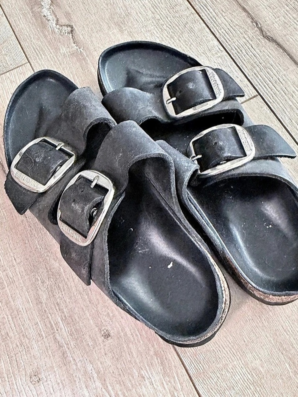 Birkenstock Arizona Big Buckle Oiled Leather Sandal Black Sandals 41
